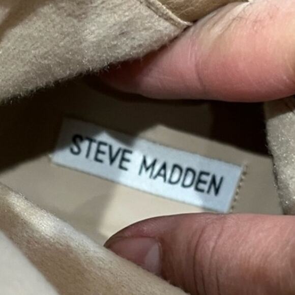 Steve Madden Women's Over The Knee Tall Tan Suede Fringe Flat Heel Boots 6.5 - Picture 7 of 7